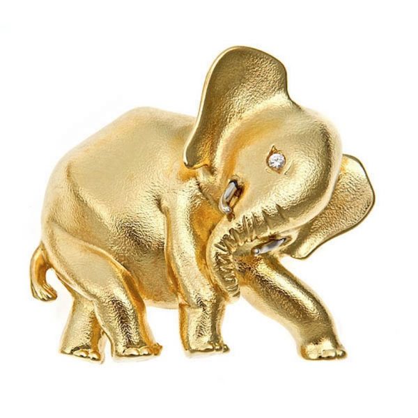 Baby Elephant's Mother Pin