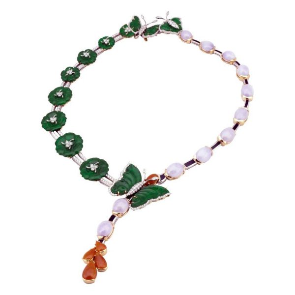 Three Jade Necklace