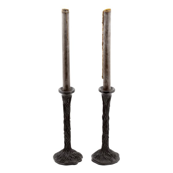 Tall Candlestick Holder With Sea Floor Motif