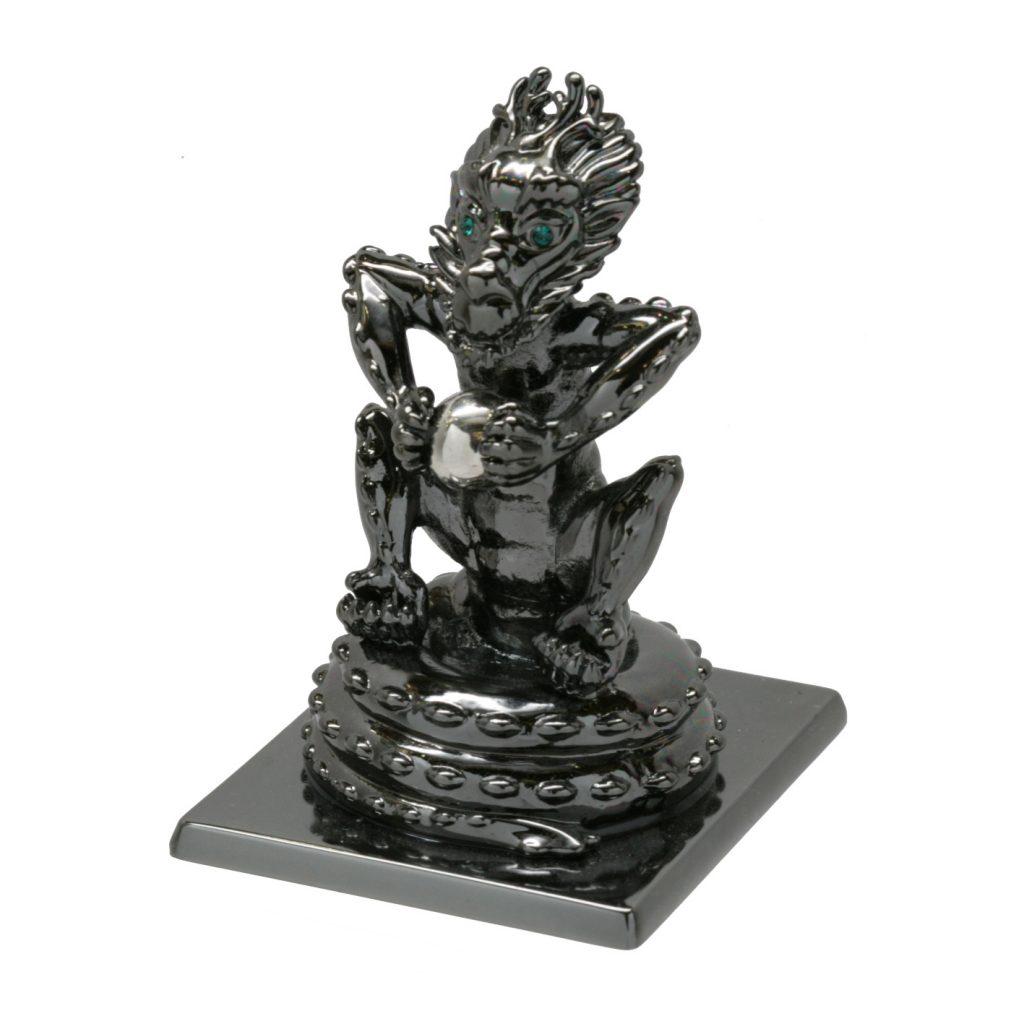 Black Nickel-Plated Bronze. Created, Designed and Fabricated under the Direct Supervision of Prince John Landrum Bryant of Galleum, Manhattan.