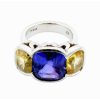 Purple and Yellow Sapphire Ring 2