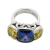 Purple and Yellow Sapphire Ring 1